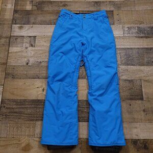 Quiksilver snow pants girl's 14 blue adjustable inner straps pre owned